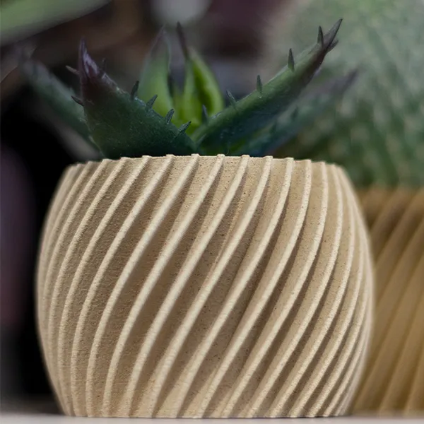 Cache-pot Petit Duc Twist Bouleau