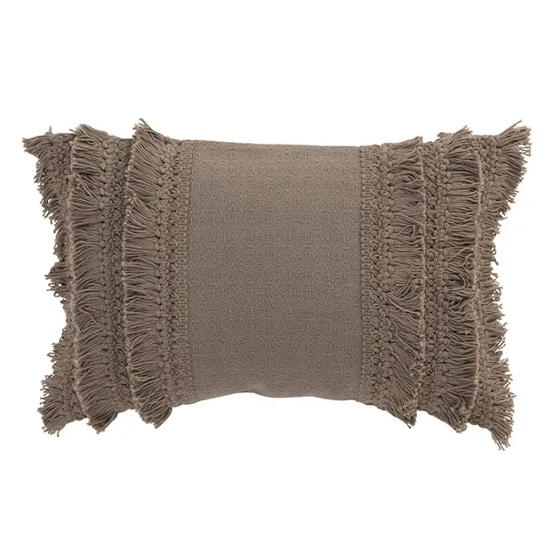 coussin Floche Taupe