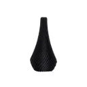 Vase Ailettes Twist Ebène